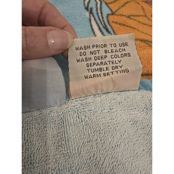 The Little Mermaid Vintage 90s Franco Disney Beach Towel 30x58 Triton Ursula - Picture 9 of 10